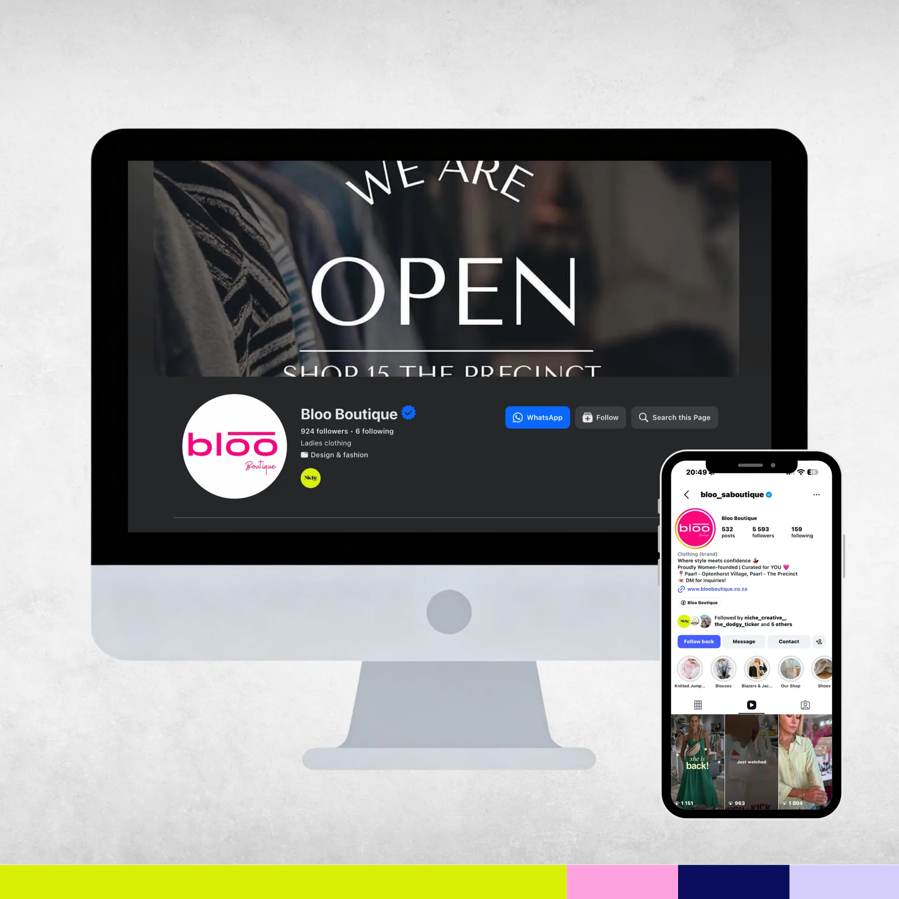 Bloo Boutique social media marketing